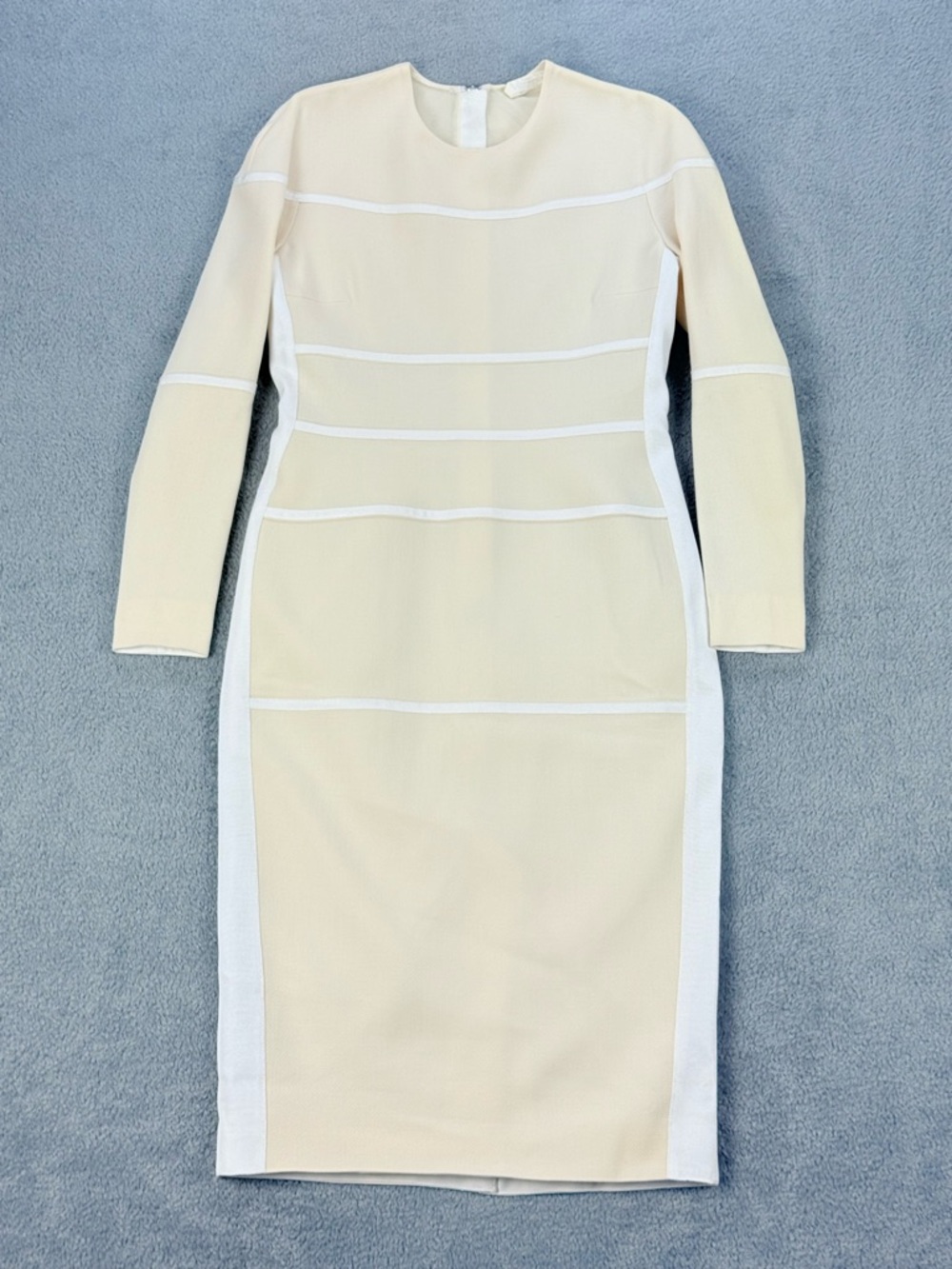 UNTTLD Bodycon Midi Dress Long Sleeve Minimalist Sculpted Panel Sheath
